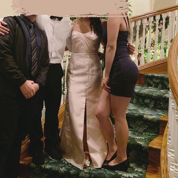 Alfred Sung Sateen Twill Strapless Sweetheart Neckline Gown - Picture 4 of 9